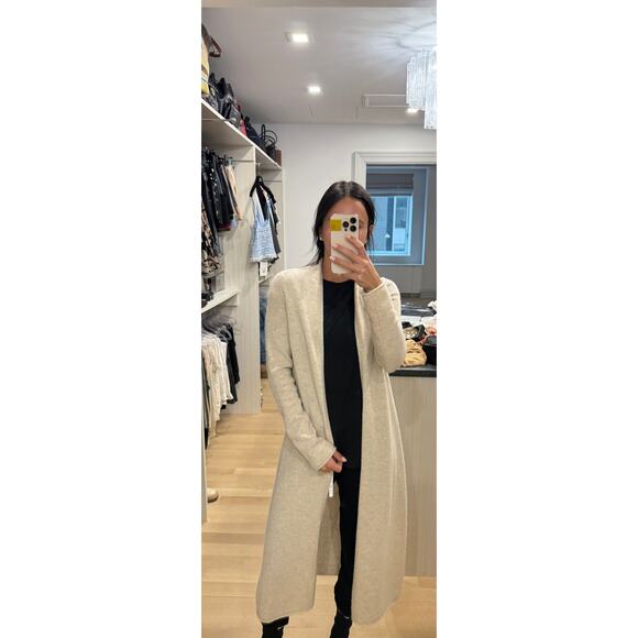 Maison de Papillion 100% Cashmere Beige Long Cardigan	XS - Picture 11 of 11